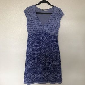 Athleta purple cap sleeve lined dress lg